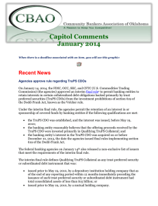Capitol-Comments-01 - Community Bankers Association of Oklahoma