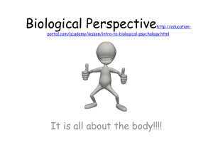 Biological Approach (Chapter 3 Notes)