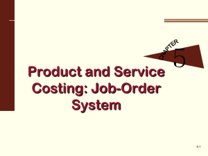 job-order cost sheet