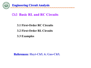 Basic RL & RC circuits