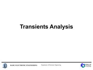 Transients Analysis - Department of Electronic Engineering