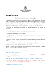 Azerbaijan Constitution - Anti