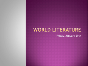 World literature - inetTeacher.com