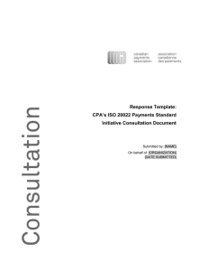 optional response template - Canadian Payments Association