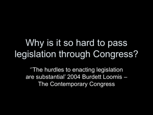 Why is it so hard to pass legislation through Congress?