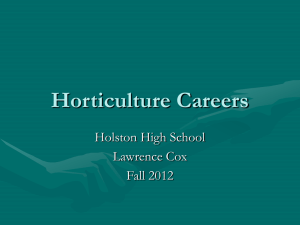 Horticulture Careers