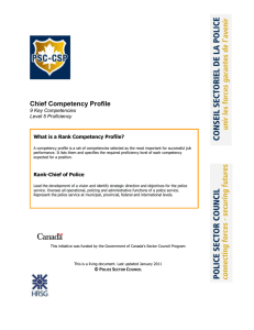 Chief Competency Profile
