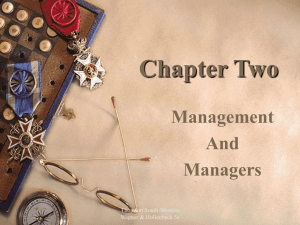 Management and Managers