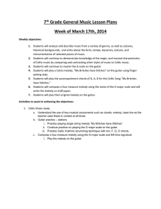 7 th Grade General Music Lesson Plans Week of March 17th, 2014