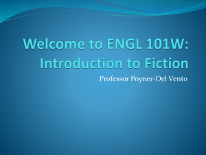 Welcome to ENGL 101W: Introduction to Fiction