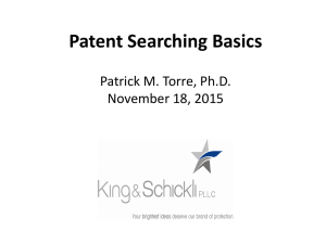 Basic Patent Searching 11-18