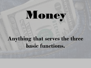 Principles of Money