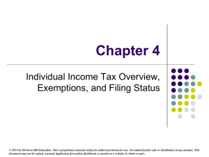 Individual Income Tax Formula