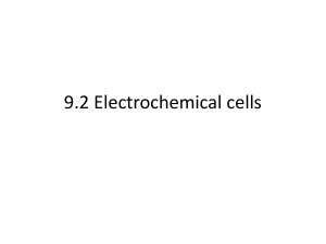 9.2 Electrochemical cells - ISA DP Chemistry with Ms Tsui