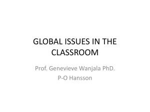 global issues in the classroom