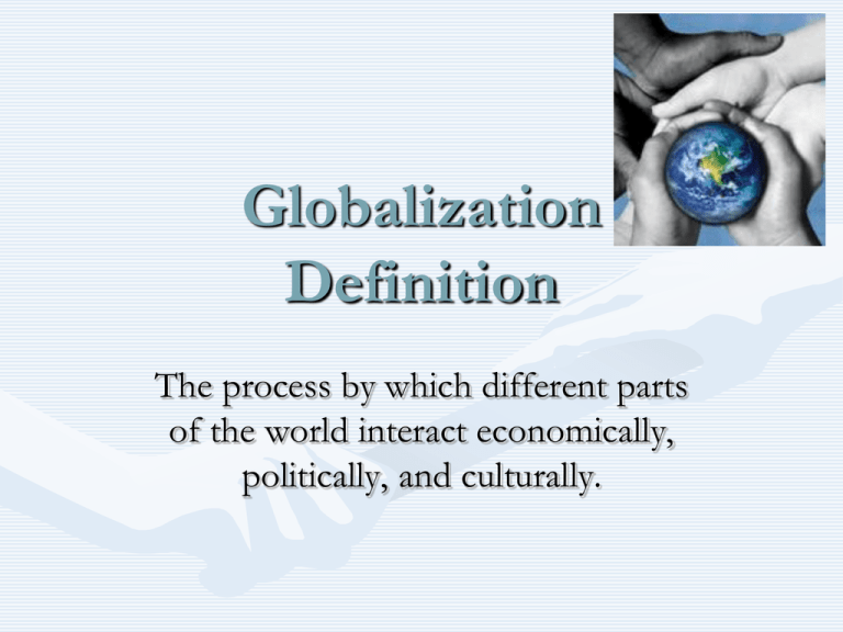 definition of globalization + global city