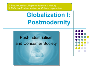 Globalization I: Postmodernity