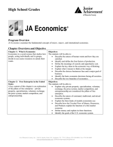 JA Economics - Junior Achievement of Brazoria County