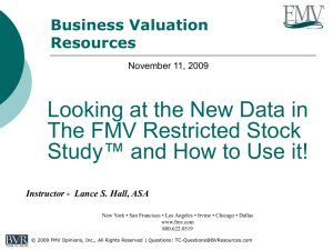 PowerPoint - Business Valuation Resources