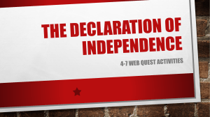 The Declaration of Independence - History With Waz