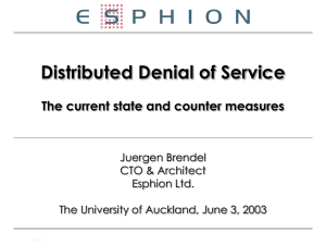 Slides from Juergen Brendel's talk.