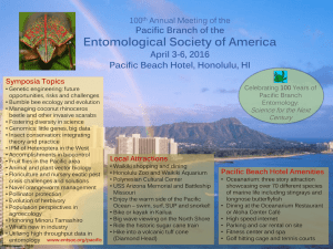Pacific Branch Meeting - Entomological Society of America