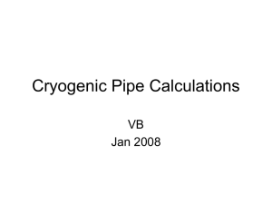 Cryogenic Pipe Calculations