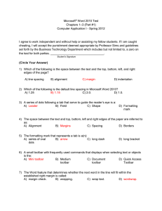MS Word Test Part#1