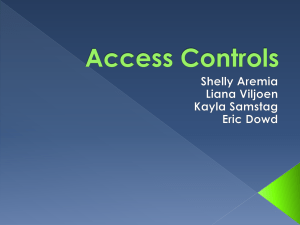 Access Controls Presentation