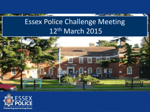 Essex Police Challenge Witham Chief Constable Presentation