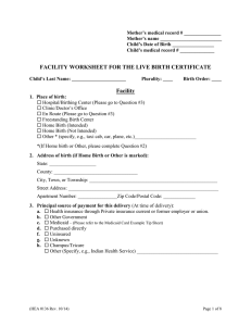 facility worksheet for the live birth certificate-final