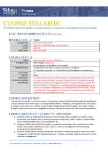 course details - Webster University Vienna