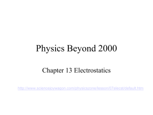 Chapter 13 Electrostatics (E)