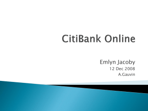 CitiBank Online case study