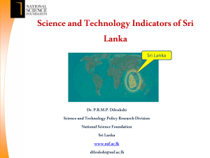 Science and Technology Indicators of Sri Lanka