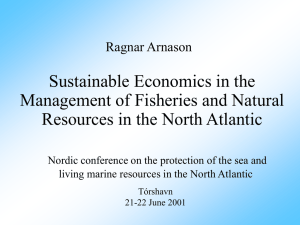 Sustainable Economics of Natural Resources,Thorshavn (June 2001)