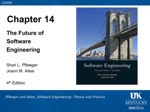 Pfleeger and Atlee, Software Engineering: Theory and Practice