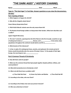 dark ages study guide