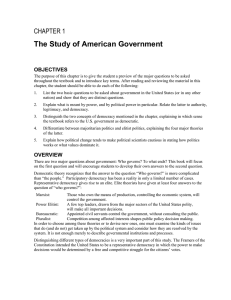 Chapter 1 - AP US Government Study Guide