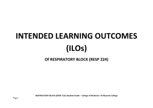Of RESPIRATORY BLOCK (RESP 224)