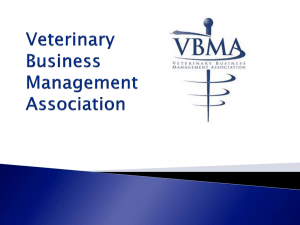 Welcome to the Veterinary Business Management Association