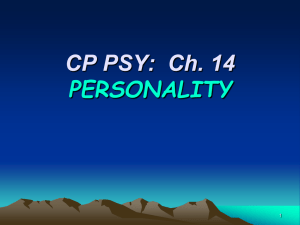 Personality Inventories