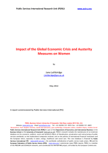 Impact of the Global Economic Crisis and Austerity Measures on