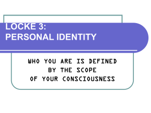 LOCKE 3: PERSONAL IDENTITY