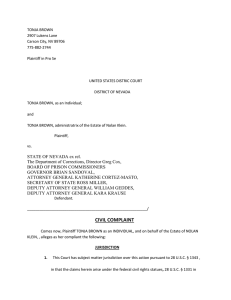 civil complaint - Nevada State Personnel Watch