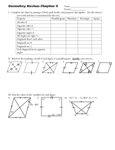Geometry Review Chapter 9