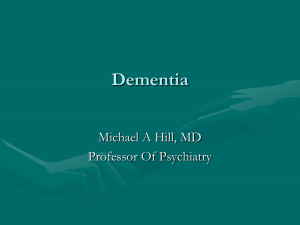 Dementia - Treatment