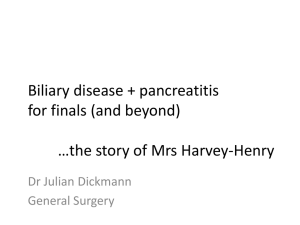 Biliary disease + Pancreatitis