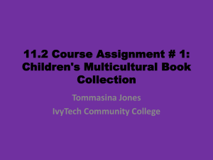 11.2 Course Assignment # 1: Children's Multicultural Book Collection