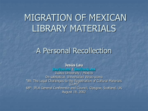repatriation of library materials mexican experience